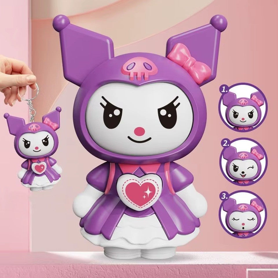 Porte-clés Kuromi aux Expressions Multiples