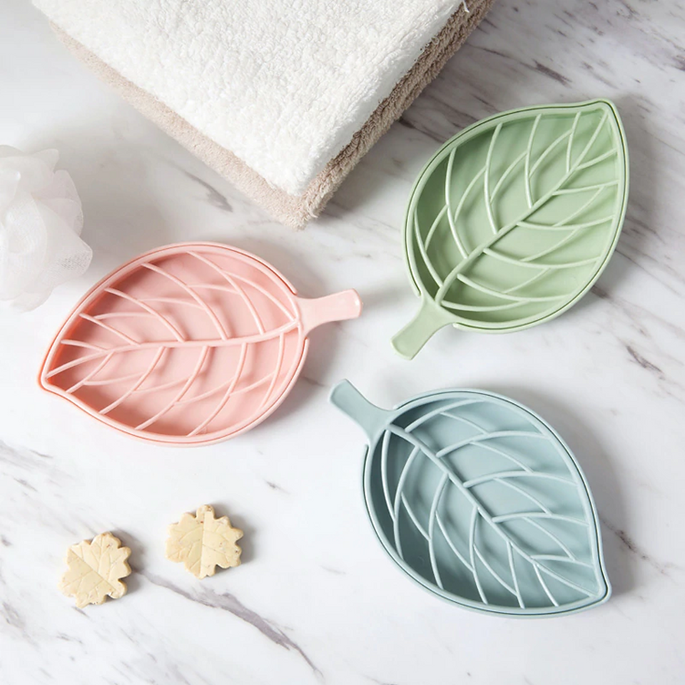 Porte-Savon en Forme de Feuille