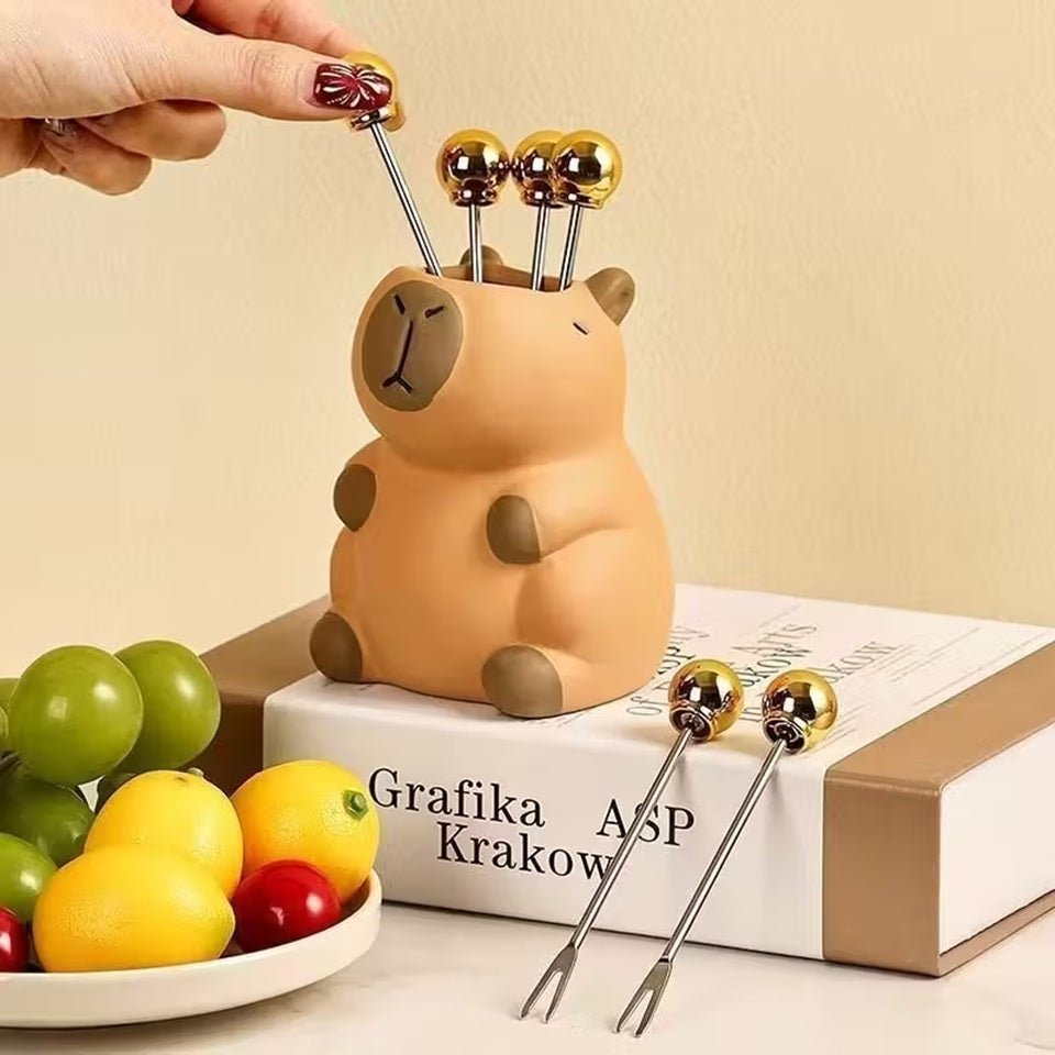 Pot à Crayons Capybara Mignon