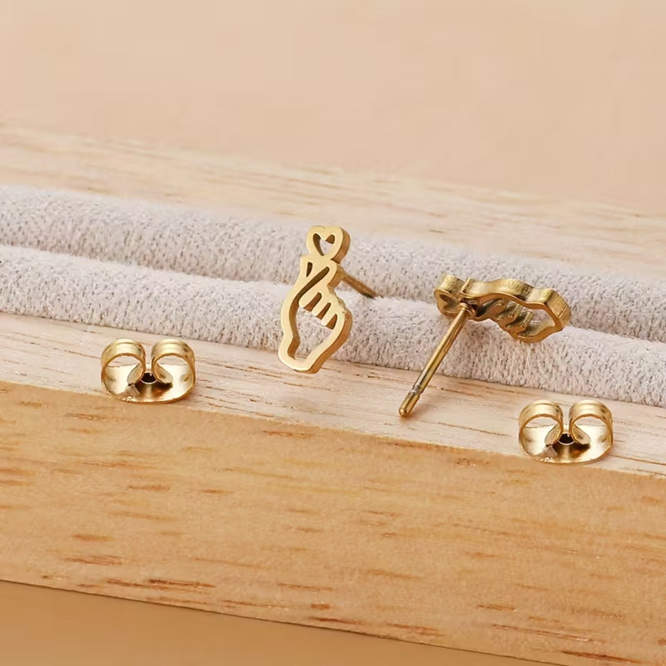 Boucles d'Oreilles en Forme de Cœur