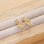 Boucles d'Oreilles en Forme de Cœur