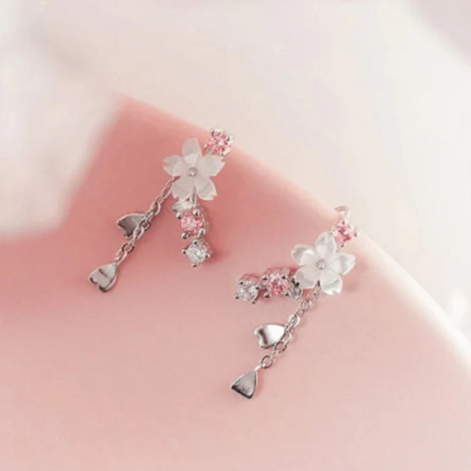 Boucles d'Oreilles Fleurs de Sakura