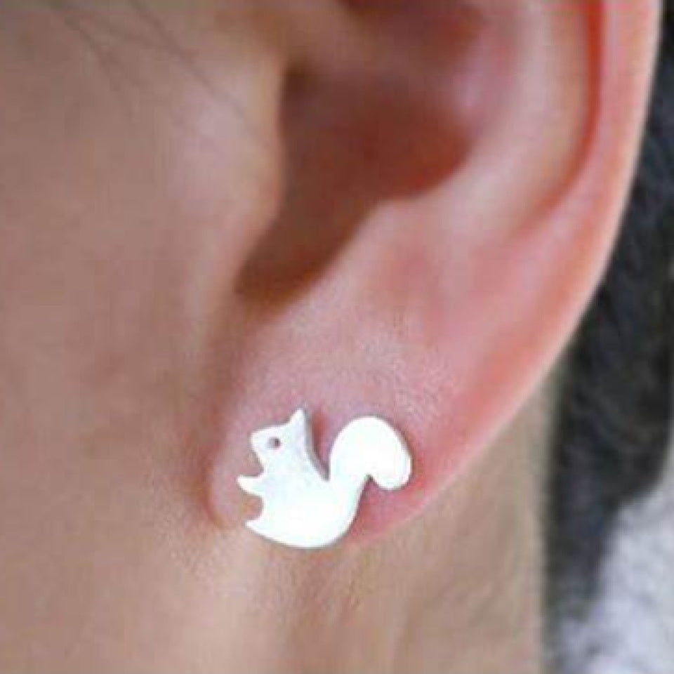 Boucles d'Oreilles Écureuil Mignon