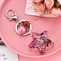 Porte-clés étoile avec sable mouvant et paillettes - Câlin Kawaii