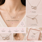 Collier en Cœur et Patte