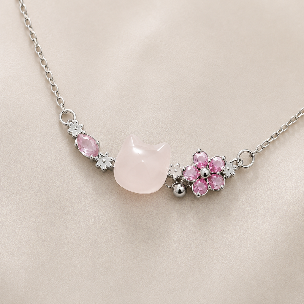 Collier de Chat Sakura Floral