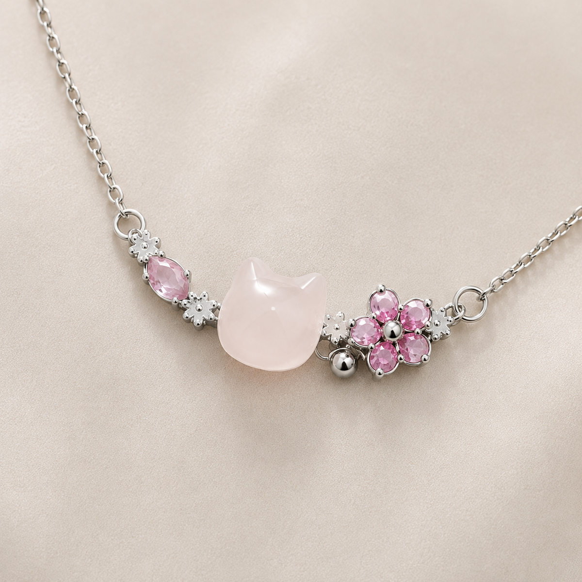 Collier de Chat Sakura Floral