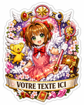 Sticker Prénom personnalisé Card Captor Sakura