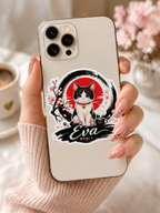 Sticker Chat Noir et Blanc Eva Sakura