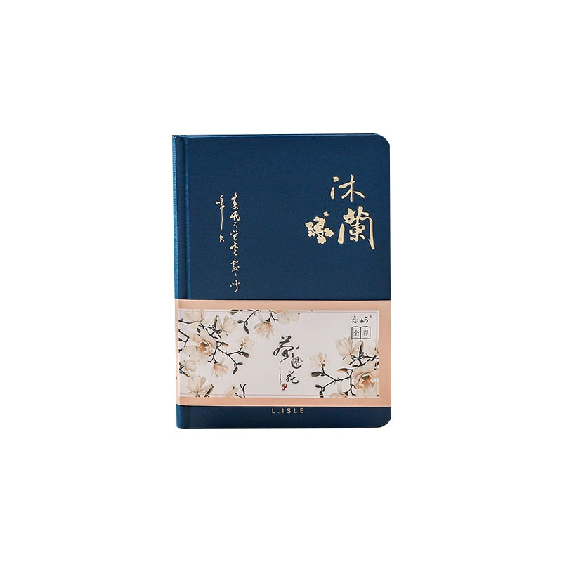 Carnet Artistique Sakura et Oiseau Bleu Marine