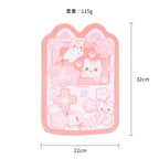 Tapis de souris de bureau Chat Sakura - Câlin Kawaii