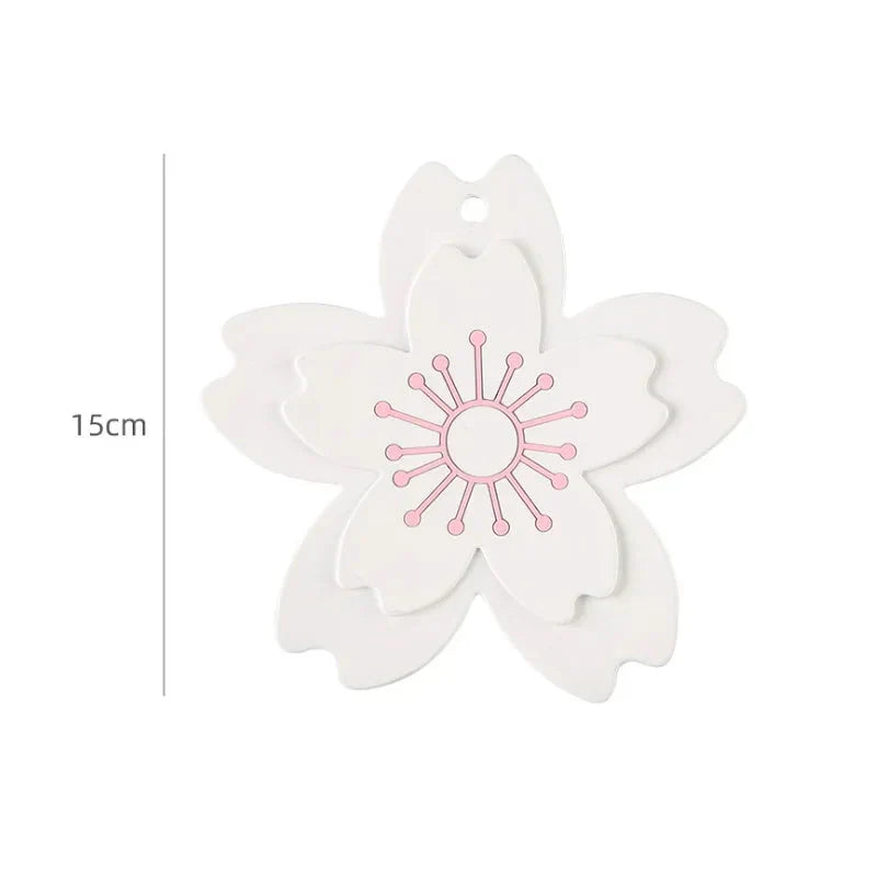Dessous de plat en silicone fleur de sakura pour plats chauds - Câlin Kawaii