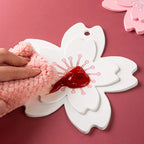 Dessous de Plat en Silicone Rose Fleur de Cerisier