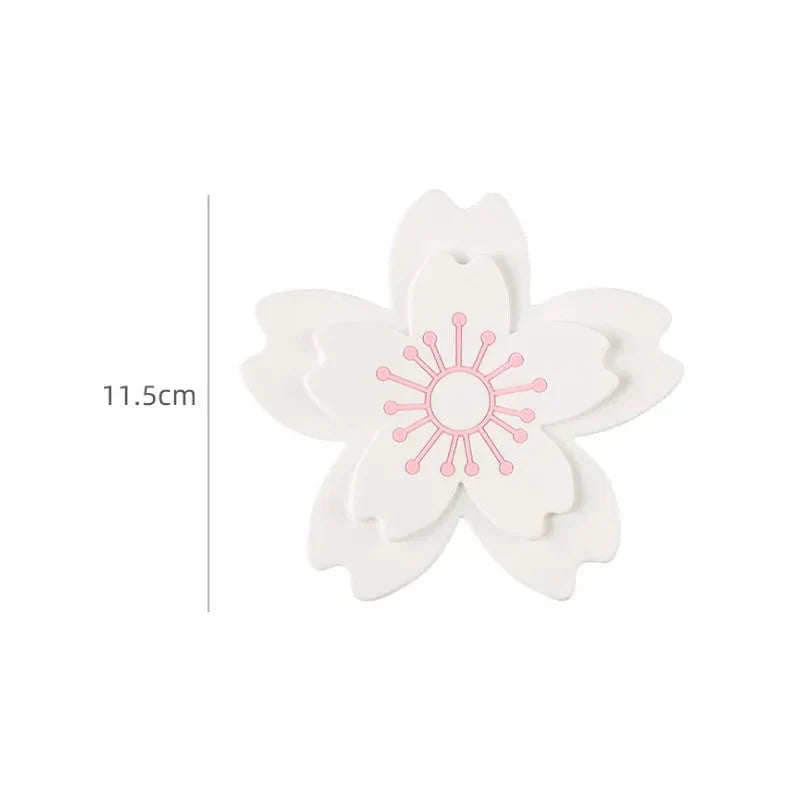 Dessous de plat en silicone fleur de sakura pour plats chauds - Câlin Kawaii