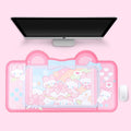 Tapis de souris de bureau Sakura Love Bunny - Câlin Kawaii