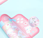 Tapis de Souris Kawaii Rose Console Lapins Sakura