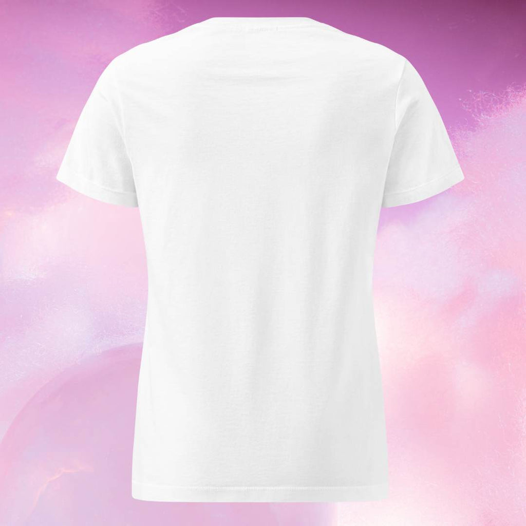 T-Shirt Blanc à Motif Thé Floral Rose Kawaii
