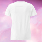 T-Shirt Blanc à Motif Thé Floral Rose Kawaii