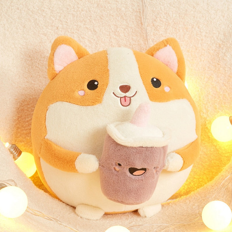 Peluches Shoppu Boba Milk Tea - Câlin Kawaii
