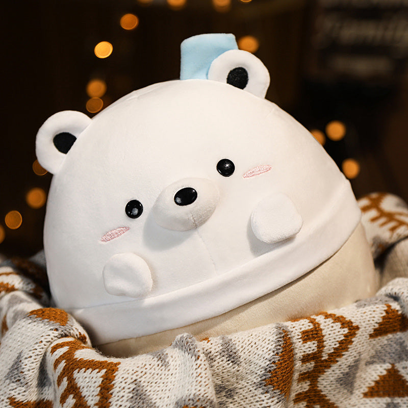 Peluche Chiot Corgi Rond à Boba Kawaii