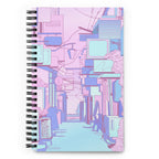 Carnet à Spirale Urbain Futuriste Pastel