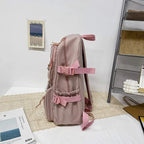 Sac à Dos Kawaii Vert Sauge Clair avec Poches Vitrines