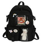 Sac à dos scolaire Shoppu Study Essential ITA multi-poches - Câlin Kawaii