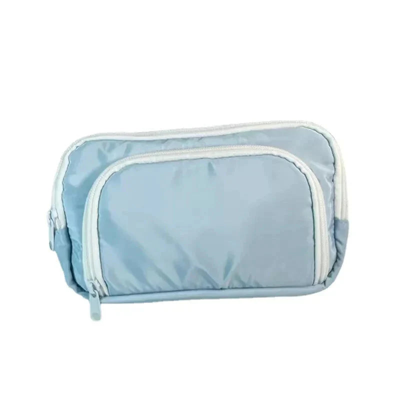 Trousse Shoppu Study Time pastel zippée grande capacité - Câlin Kawaii
