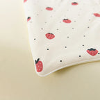 Couette d'Été Crème Réversible Motif Fraises