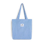 Sac cabas shopping en velours côtelé style INS simple - Câlin Kawaii