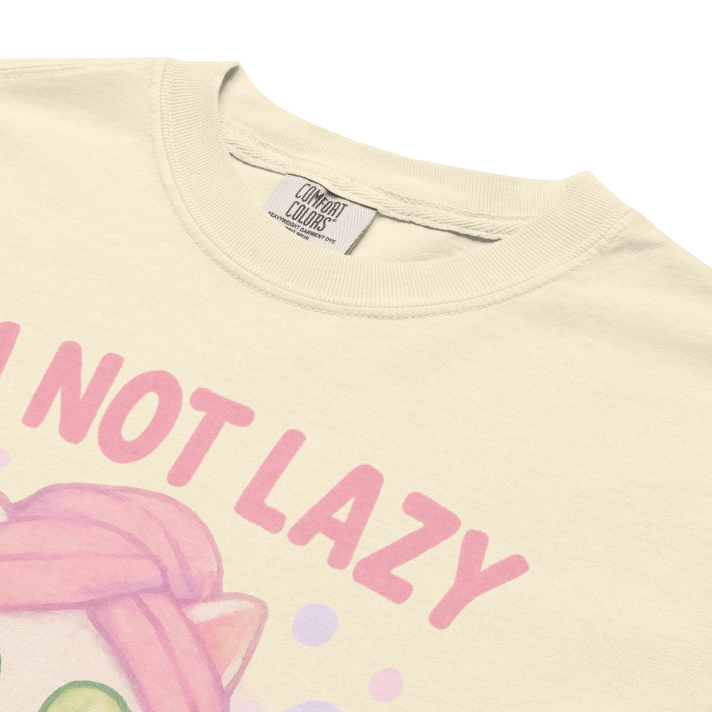 T-shirt Blanc à Motif Chat Spa "I'm Slayzy"