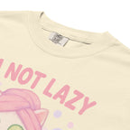 T-shirt Blanc à Motif Chat Spa "I'm Slayzy"