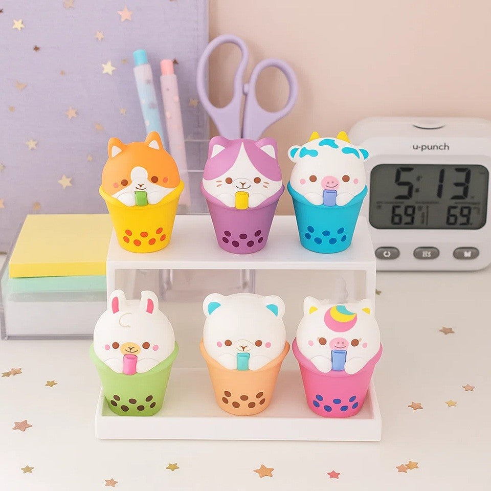 Squishy Bubble Tea aux Animaux Mignons