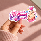 Sticker Prénom personnalisé Finger Heart