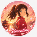 Autocollant Rond Fille Anime Sakura Personnalisable