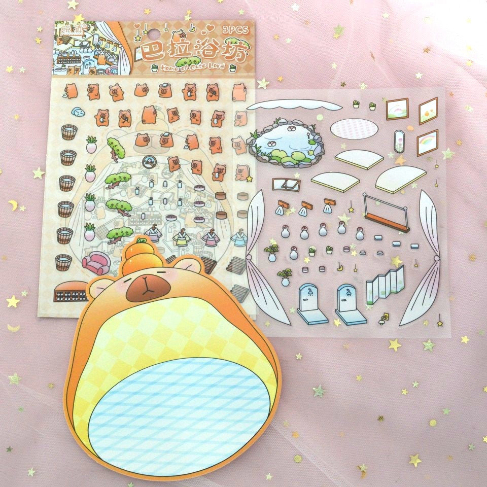 Lot Kawaii d'Accessoires Capybara Adorables