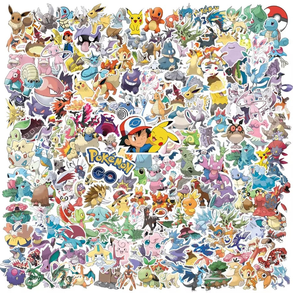 Lot de 20 Stickers Pokémon Colorés