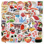 Stickers Thème Japon, Lot de 20 Pièces en Promo