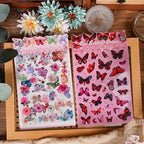 Planches de Stickers Papillons et Fleurs (Lot de 2)