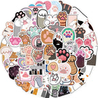 Stickers Pattes de Chat en Lot de 20