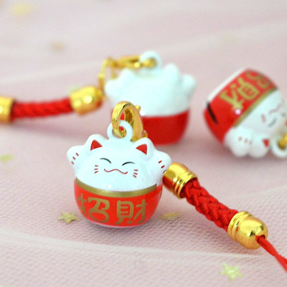 Grelot Maneki Neko avec Sangle