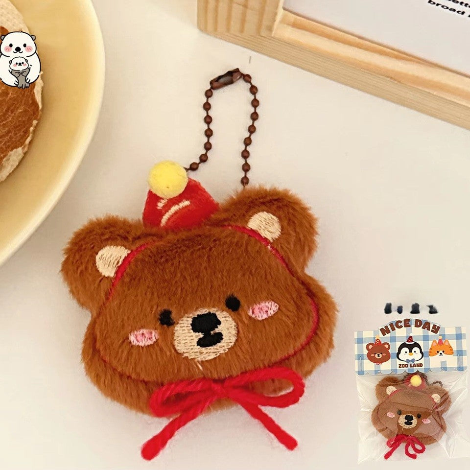Porte-clés Peluche Animaux Mignon