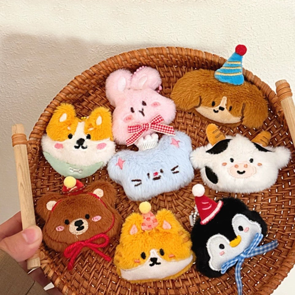 Porte-clés Peluche Animaux Mignon