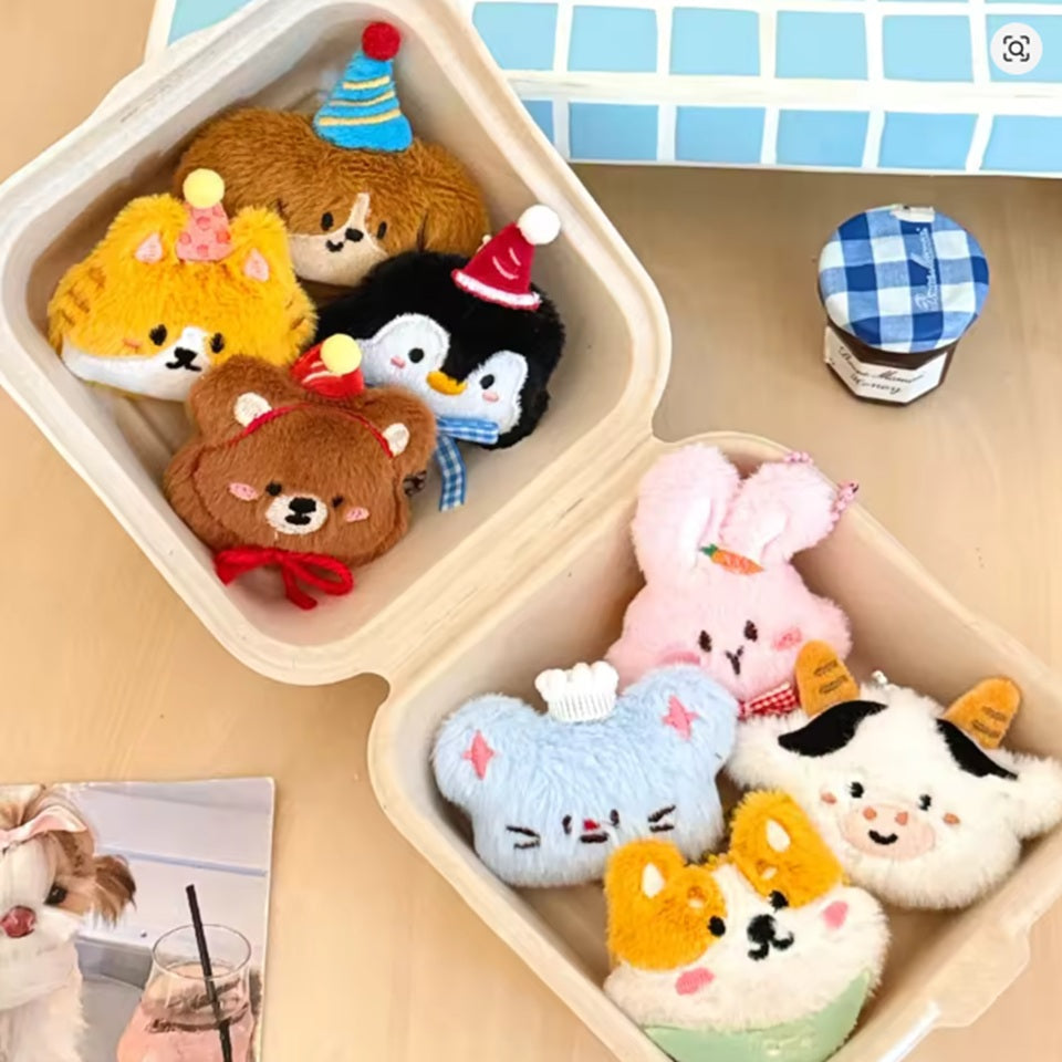 Porte-clés Peluche Animaux Mignon