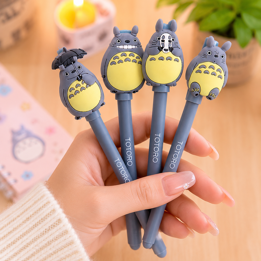 Stylo Bleu Motif Totoro