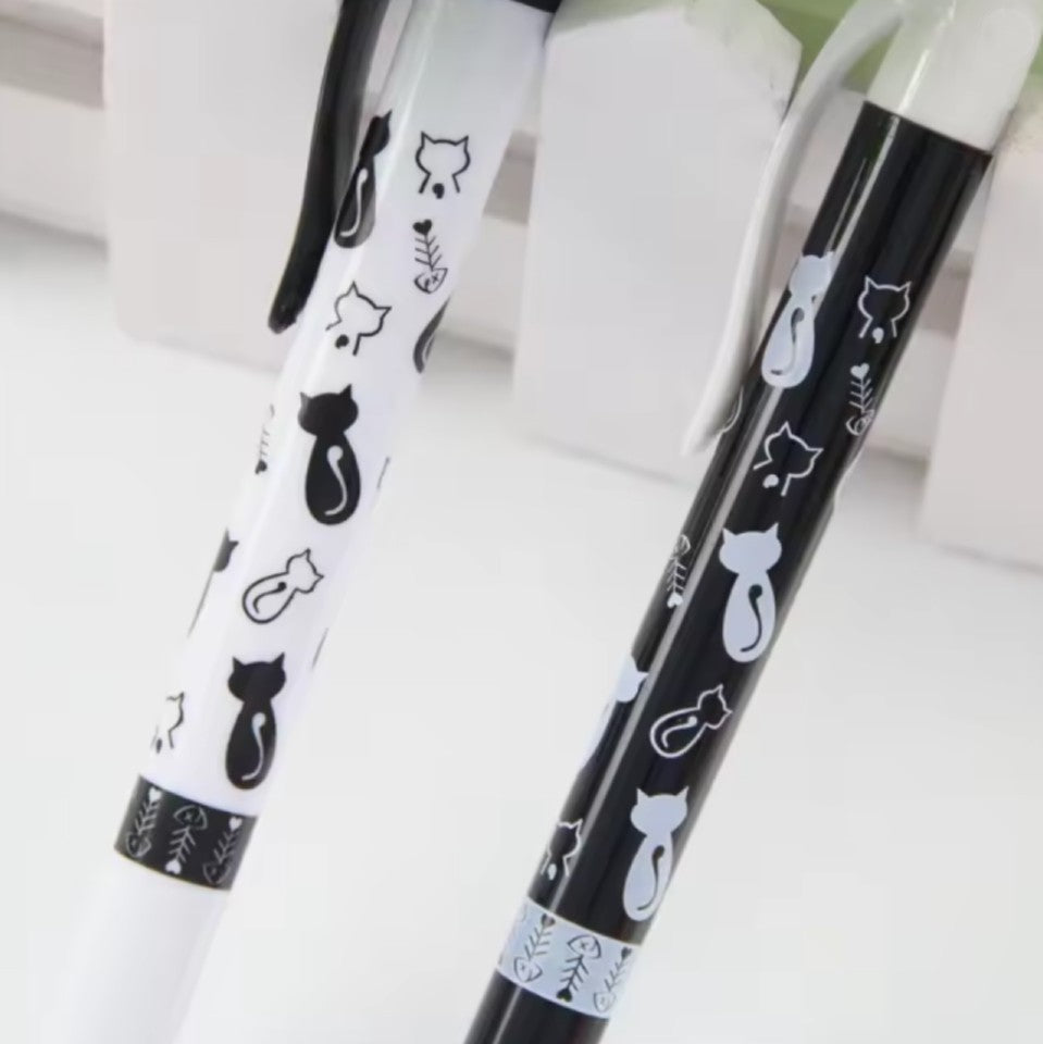 Stylo en Forme de Chat qui Croque un Poisson