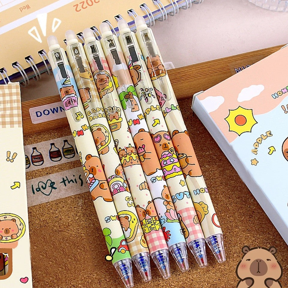 Stylo Gel Effaçable Capybara Gourmand