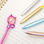 Stylo Cristal à Motif Chat