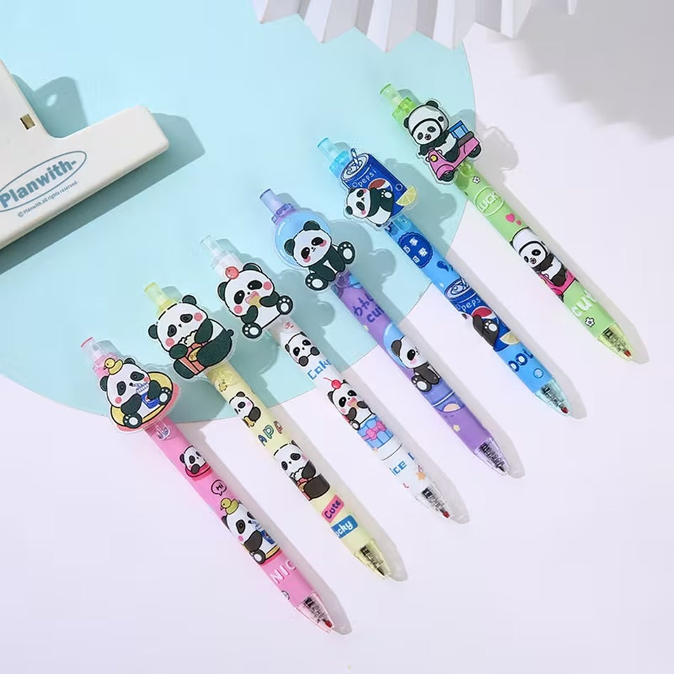 Stylo Coloré Motif Panda