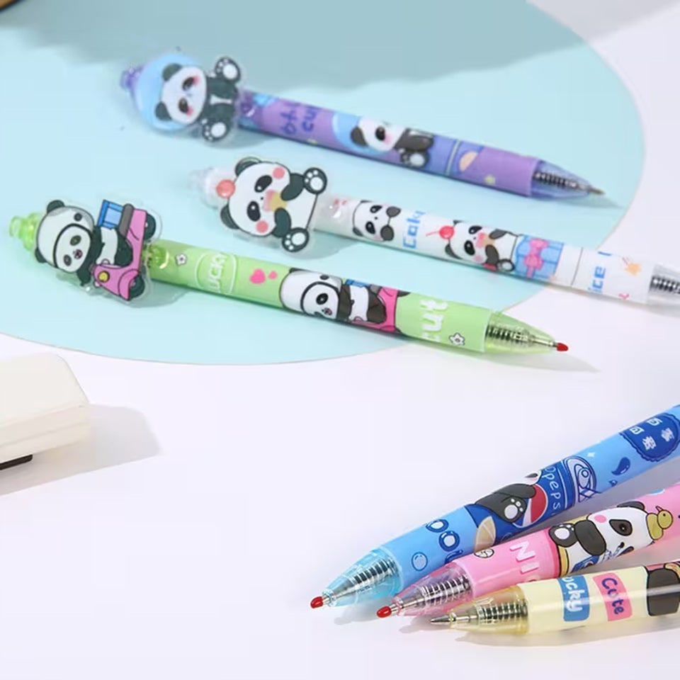 Stylo Coloré Motif Panda